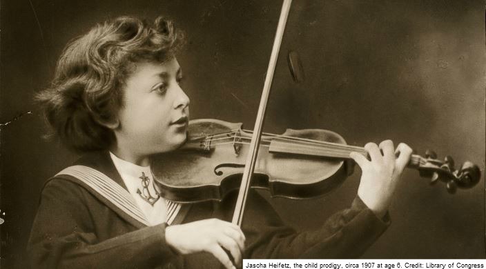 小提琴家海菲兹幼年时期