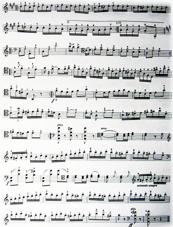 《吉普赛之歌》大提琴曲谱