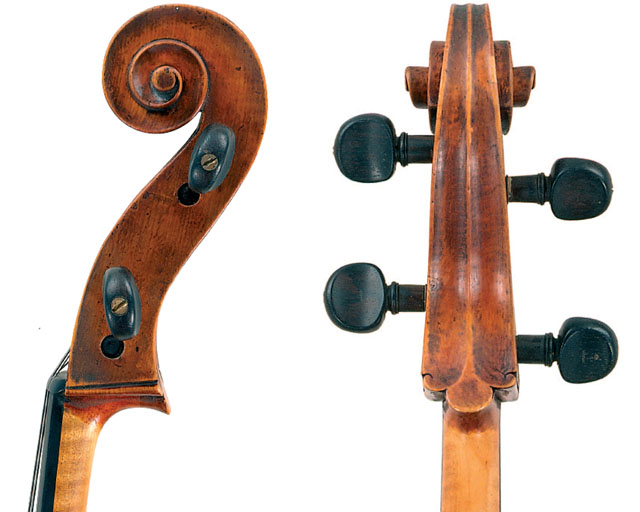 亚历山德罗·加利亚诺1724 年大提琴琴头展示