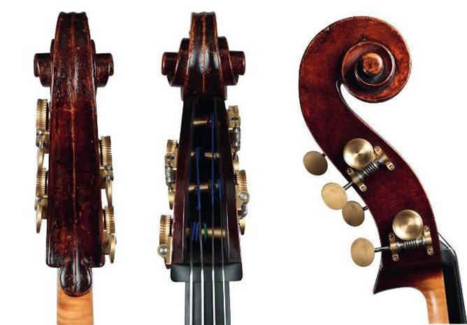 乔治·克拉斯克 c.1850低音提琴琴头